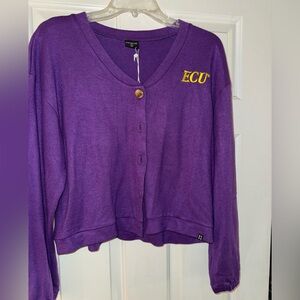 Purple ECU Cardigan NWT